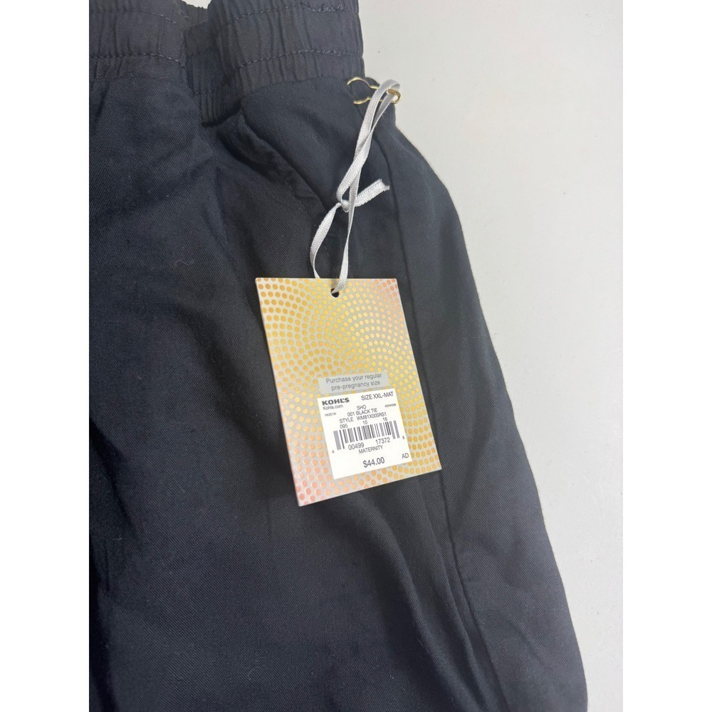 A:Glow Maternity Black Full Coverage Belly Band Shorts XXL-MAT WM81X005RS1 - Picture 2 of 14